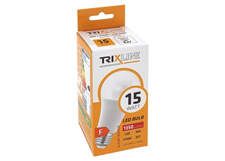 LED bulb Trixline 15W 1350lm E27 A65 warm white