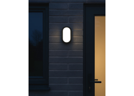 LED Ceiling Light Q-51A 8W 720lm 4200K IP64 - Black QTEC