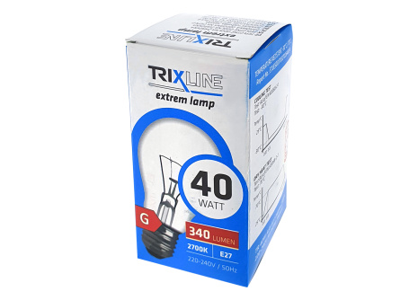 Heat-resistant bulb Trixline 40W, A55, E27, 2700K