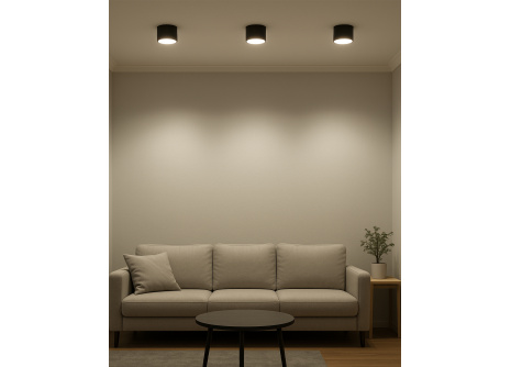 Q-12AD LED Ceiling Spot Light 3CCT Black QTEC Q-12AD LED Ceiling Spot Light 3CCT Black QTEC