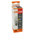 LED bulb Trixline 6W E27 C35 warm white