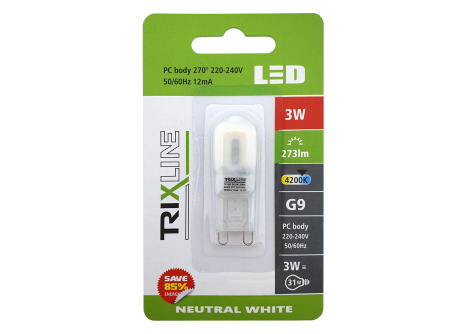 LED bulb Trixline 3W G9 4200K neutral white