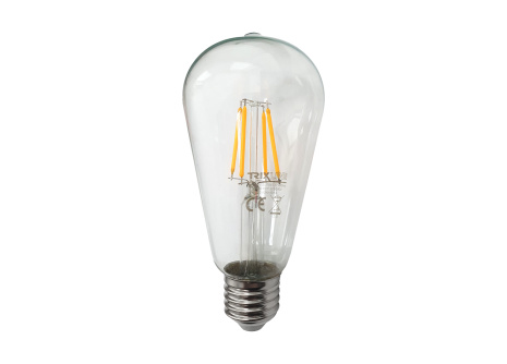 Decorative LED bulb FILAMENT 4W 480lm ST64 E27 warm white Trixline