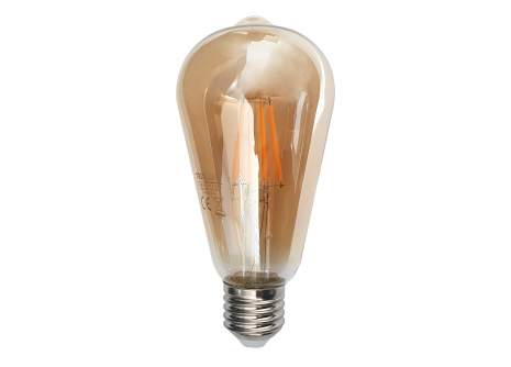 Decorative LED bulb - Gold FILAMENT 4W 440lm ST64 E27 warm white Trixline