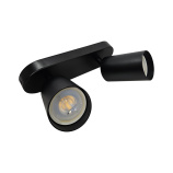 Q-03AD LED ceiling spotlight 2xGU10 black QTEC
