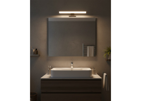 Q-308B LED 8W/680lm/4000K mirror light 30cm - black QTEC