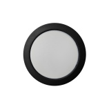Q-55M LED panel 12W 1200lm 4000K black - circular surface-mounted Qtec