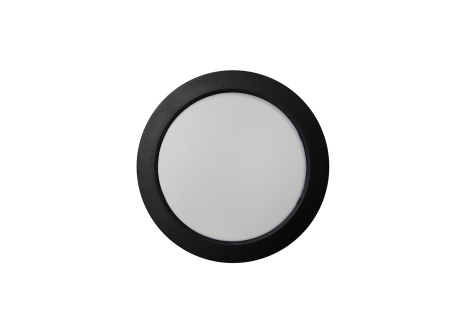 Q-55M LED panel 12W 1200lm 4000K black - circular surface-mounted Qtec