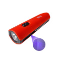 LED hand torch with UV for banknotes TR-069L red Trixline