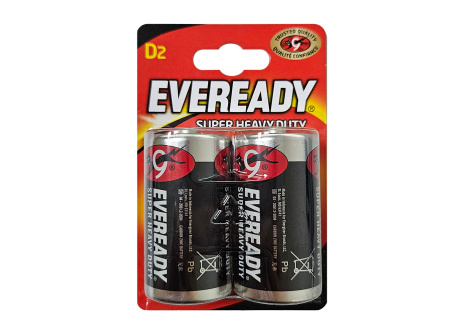 Battery EVEREADY D-R20 1.5V zinc chloride 2pcs Energizer