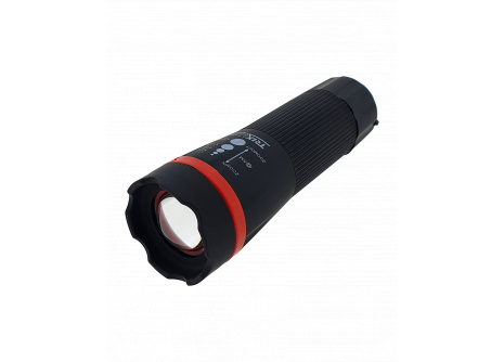 LED hand torch with zoom TR 310R red, ABS/1W