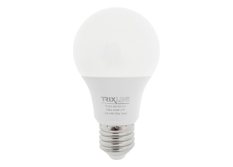 LED bulb Trixline 8W 736lm E27 A60 neutral white