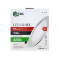 LED panel Qtec Q-206C 15W, circular built-in 4200K