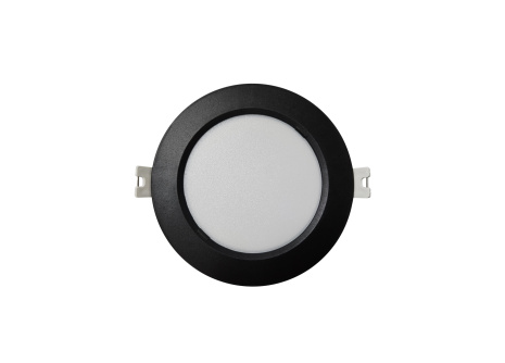 Q-51M LED panel 6W 660lm 4000K black - round recessed Qtec