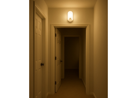 Q-180AD LED 18W/1440lm/4000K wall-mounted, sensor, oval light - white QTEC Q-180AD LED 18W/1440lm/4000K wall-mounted, sensor, oval light - white QTEC