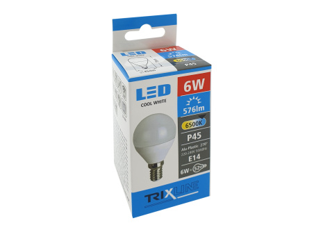 LED bulb Trixline 6W E14 P45 daylight