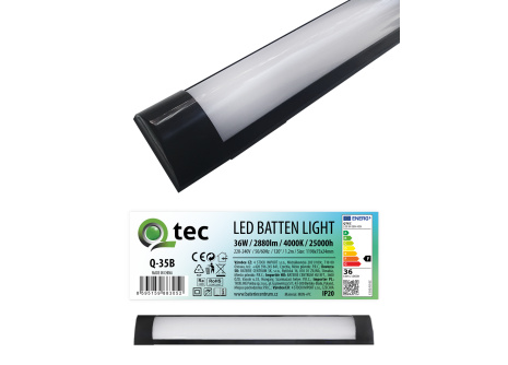 Q-35B 36W LED BATTEN LIGHT underline light - black QTEC