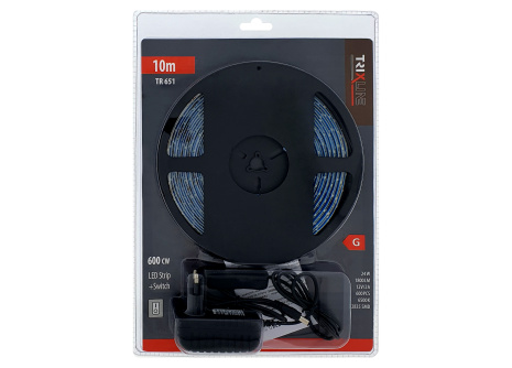 TR 651 Led strip 24W 6500K 10m with Trixline switch