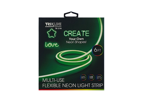 TR-31N Flexible NEON LED strip - green 1.8m on USB Trixline