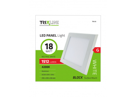 LED panel TRIXLINE TR 121 18W, square fitted 4200K