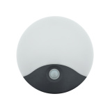 Q-19AD LED Wall, Sensor, Round Light - Black 18W/1260lm/4000K QTEC