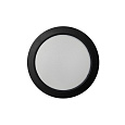 Q-61M LED panel 12W 1200lm 4000K black - round surface-mounted Qtec