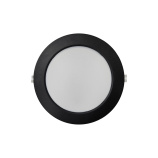 Q-53M LED panel 18W 1980lm 4000K black - round recessed Qtec