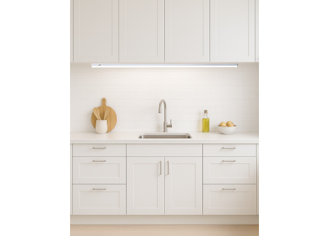 Q-62A 18W / 1620lm / 4200K T5 under-cabinet light with switch and connector - white QTEC 120cm