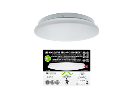 TR-18M LED ceiling 18W/1440lm/4000K sensor, round light - white Trixline LENA