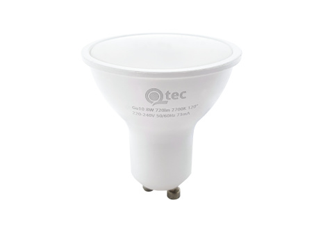 LED bulb Qtec 8W GU10 720lm warm white
