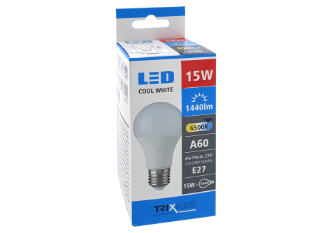 LED bulb Trixline 15W E27 A60 cold white