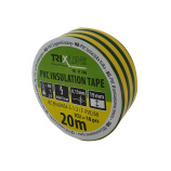 PVC insulating tape TR-IT 206 20m, 0.13mm green-yellow TRIXLINE