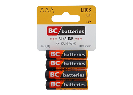 BC LR03 Extra Power Alkaline AAA / 4 pcs BLISTER