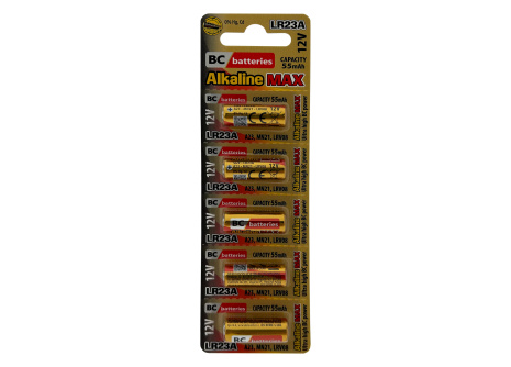 BC batteries alkaline battery LR23A 12V 55mAh / 5pcs BLISTER