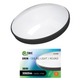LED lamp QTEC Q-237CP 36W 4000K ø45cm/round black