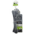 Extension cable gray 3 sockets, 2m, Q-390F QTEC