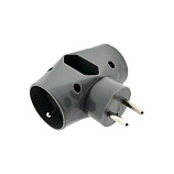 QTEC Q-415F Splitter Socket 2x2P+PE/1x2P QTEC Q-415F Splitter Socket 2x2P+PE/1x2P