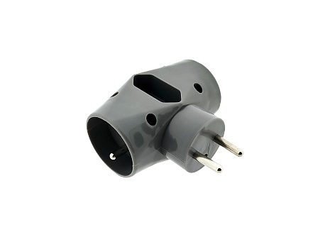 QTEC Q-415F Splitter Socket 2x2P+PE/1x2P