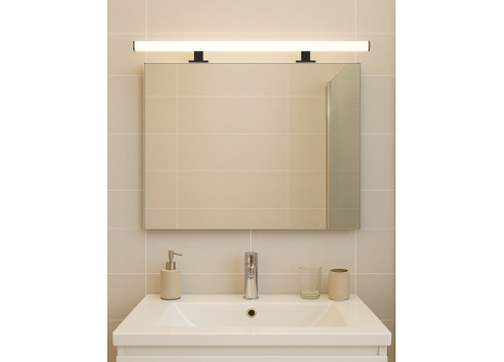 Q-321B LED 12W/1200lm/4000K mirror light 80cm - black QTEC Q-321B LED 12W/1200lm/4000K mirror light 80cm - black QTEC