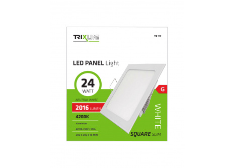 LED panel TRIXLINE TR 112 24W, square built-in 4200K