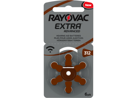 Rayovac DA312 hearing aid battery