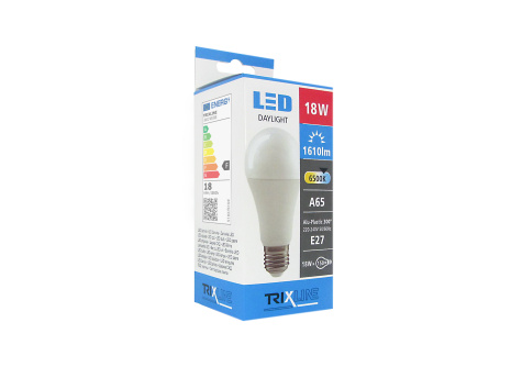 LED bulb 18W E27 A65 cold white Trixline
