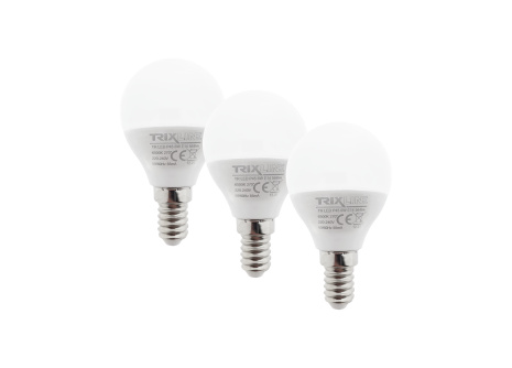 LED bulb Trixline 6W P45 E14 cold white 3 PACK