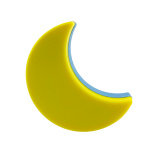 TR-052M LED 0.5W night light with twilight sensor - moon Trixline