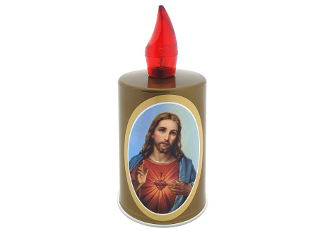 BC-180 Cemetery candle with Jesus Christ motif