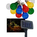 TR-590 Decorative 10xLED outdoor solar chain 2m multicolor IP44 Trixline