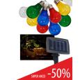 TR-590 Decorative 10xLED outdoor solar chain 2m multicolor IP44 Trixline