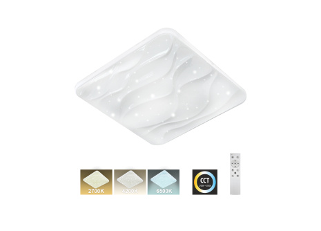 LED ceiling light TR-610S - NERIS 60W 5700lm 53x53cm CCT + Trixline controller
