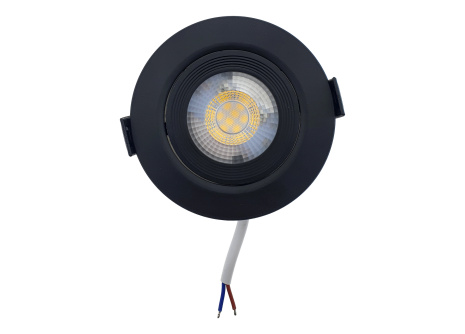 Spot LED light 7W - circular TR 424 / 9635 Black TRIXLINE