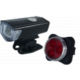 Set of bicycle lights front + rear MAARS MS 351 Set of bicycle lights front + rear MAARS MS 351